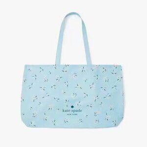 Kate Spade Orange Blossom Canvas Beach, Pool, Shopping Tote  NWT